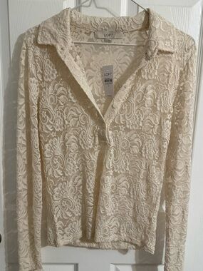 Ann Taylor Loft Lace Top